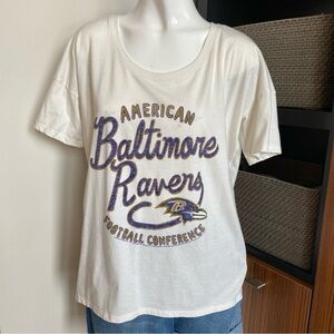 Junk Food Baltimore Ravens T-shirt Size Large